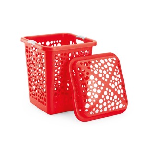 IN5101-CESTO MAX 80 LTS VERMELHO- INJEPLASTEC