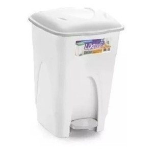 IN253-LIXEIRA PEDAL 65L BR/TP COLORIDA - INJEPLASTEC