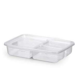 R1437-CONTAINER VERSATIL RETANGULAR 3 DIVISORIAS-RAINHA