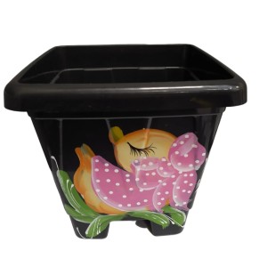 RA6021-VASO QUADR G 08LTS PRETO DECOR-RAE