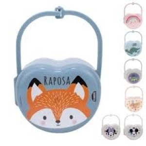 PLAS9314-PORTA CHUPETA RAPOSA MENINO-PLASUTIL