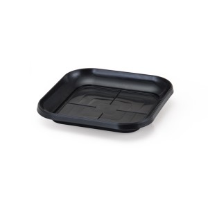 IN595-PRATO DE VASO QUADR G PRETO - INJEPLASTEC