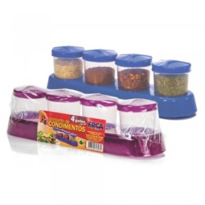 EP1343-CJ CONDIMENTOS 04 PÇS RED 100ML-ERCA