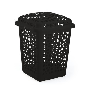 IN6101-CESTO MAX 80 LTS PRETO - INJEPLASTEC