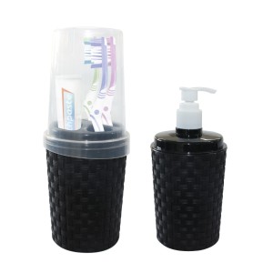 KP1002-KIT PORTA SAB. LIQ. E PORTA ESCOVAS PR-DELTA