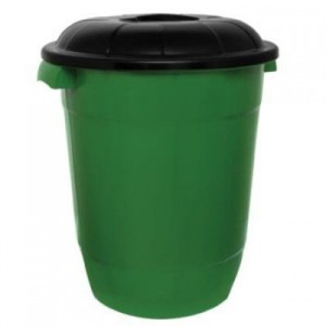 6862- CESTO COM TAMPA 95 LTS- INPLAST