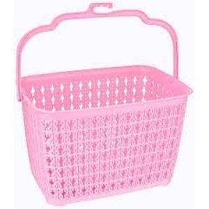 LB1935-CESTO PQ C/ ALÇA TRAMA ROSA-LIG BRIN