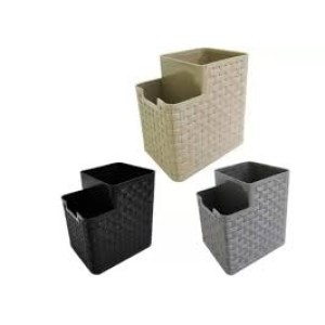 IN042-PORTA ESCOVA RATTAN COLOR - INJEPLASTEC