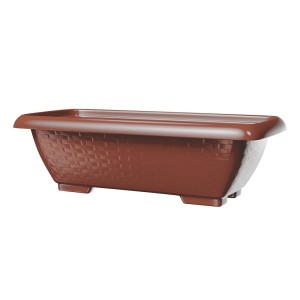 PR905-FLOREIRA RET RATTAN MARROM 8,5LTS-PRATIC