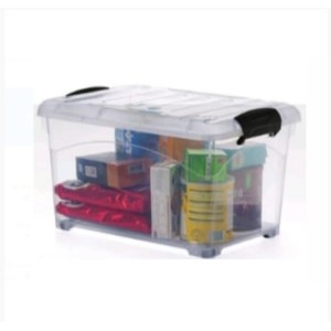 IN01800-CAIXA ORG 25LTS TRANSP-INJEPLASTEC