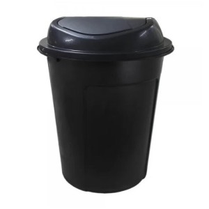 A255-CESTO BASC. PRETO 60LTS-ARIPLAS