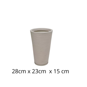 ROT700B-VASO COLUNA RED CONE PP C/ PRATO- ROTOA