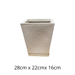 ROT600B-VASO COLUNA QUADR PP C/ PRATO- ROTOA