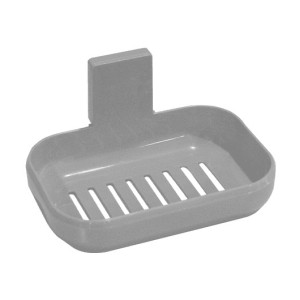 25958-SABONETEIRA PAREDE CINZA C/ ADESIVO-ARQPLAST