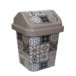 LD1754-LIXEIRA DEC BASC. AZULEJO MARROM-MONTE LIBANO