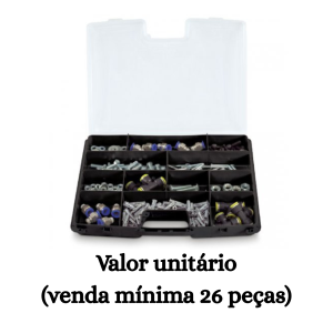 #ATACADO-VALOR UNITÁRIO P/26 PÇS-ESTOJO ORGANIZADOR MASTER CASE 8003 - ARQPLAST