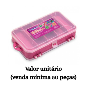 #ATACADO-VALOR UNITÁRIO P/50 PÇS-ESTOJO ORGANIZADOR LADY BOX 3202- ARQPLAST