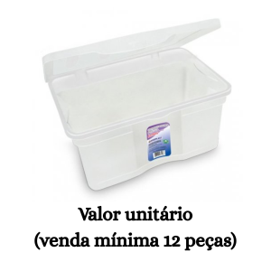 #ATACADO-VALOR UNITÁRIO P/12 PÇS-ORG. COM TP 05 LTS NATURAL - ARQPLAST