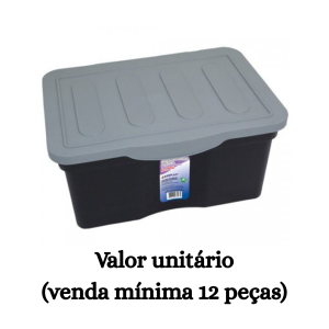 #ATACADO-VALOR UNITÁRIO P/12PÇS-ORG. TP 05 LTS PRETA - ARQPLAST