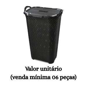 #ATACADO-VALOR UNITÁRIO P/6 PÇS-CESTO RATTAN TP BASC- ARQPLAST