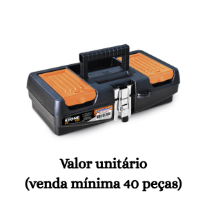#ATACADO-VALOR UNITÁRIO P/40 PÇS-MALETA FERRAMENTAS STONE PRO AÇO BAIXA 13- ARQPLAST