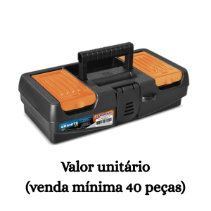 #ATACADO-VALOR UNITÁRIO P/40 PÇS- MALETA FERRAMENTA GRANITE PRO BAIXA 13 - ARQPLAST
