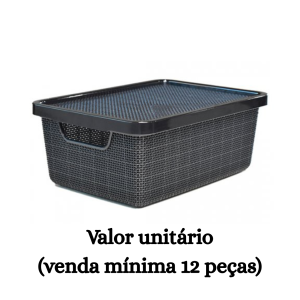 #ATACADO-VALOR UNITÁRIO P/12 PÇS-ORG JUTTA C TP PRETO 06LTS- ARQPLAST
