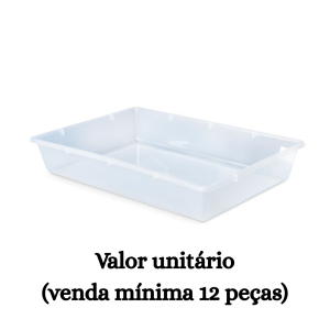 #ATACADO-VALOR UNITÁRIO P/12 PÇS-BANDEJA MULTIUSO 7LTS- ARQPLAST