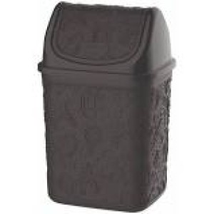 UNI0619-CESTO PIA 4,5LTS R FLORAL PRETO-UNINJET