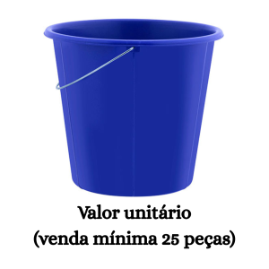 #ATACADO-VALOR UNITÁRIO P/25 PÇS-BALDE REF. 08 COR VIVA-CVL