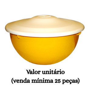 #ATACADO-VALOR UNITÁRIO P/25 PÇS-BACIA REF. 10 COR VIVA C/ TAMPA-CVL