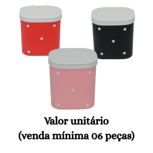 #ATACADO-VALOR UNITÁRIO P/6 PÇS-LIXEIRA CLEAN 3,5 POÁ-CVL