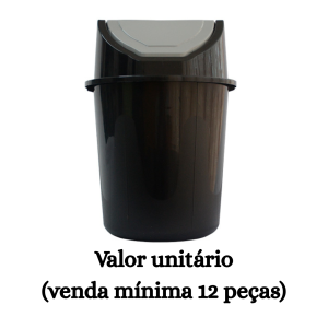 #ATACADO-VALOR UNITÁRIO P/12 PÇS-LIX. BASCULANTE REF 13 PRETA-CVL