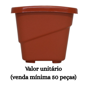 #ATACADO-VALOR UNITÁRIO P/50 PÇS-VASO FLORENCE MINI TELHA-CVL