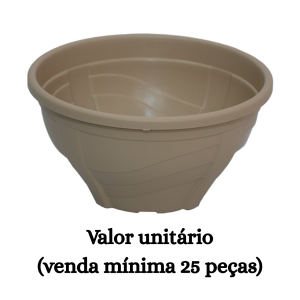 #ATACADO-VALOR UNITÁRIO P/25 PÇS-VASO CUIA 22 PALHA-CVL