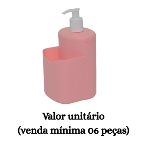 #ATACADO-VALOR UNITÁRIO P/6 PÇS-DISPENSER ROSA-CVL