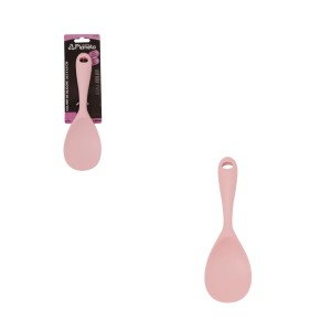 DP1050-COLHER DE SILICONE 22.5CM ROSA-PLAN