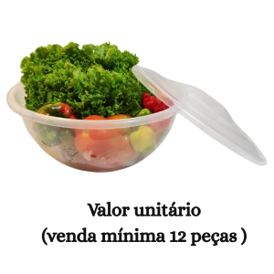#ATACADO-VALOR UNITÁRIO P/12 PÇS-BACIA REF. 10 TRANSLÚCIDA C/ TAMPA-CVL