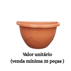 #ATACADO-VALOR UNITÁRIO P/25 PÇS-VASO DE PAREDE PÉTALA TELHA-CVL