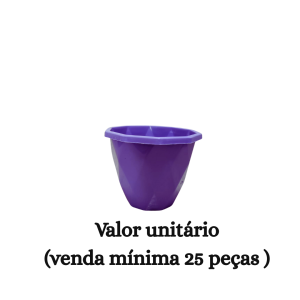#ATACADO-VALOR UNITÁRIO P/25 PÇS-VASO DIAMANTE MINI COLOR 250ML-CVL