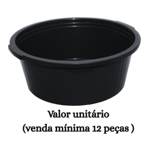 #ATACADO-VALOR UNITÁRIO P/12 PÇS-BACIA REF. 30 PRETA-CVL