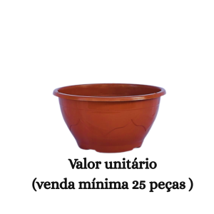 #ATACADO-VALOR UNITÁRIO P/25 PÇS-VASO CUIA PÉTALA 19,5 TELHA-CVL