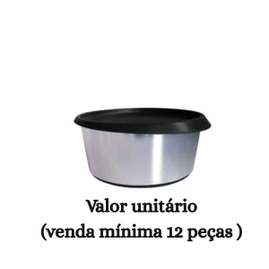 #ATACADO-VALOR UNITÁRIO P/12 PÇS-ORG HERMETICO LABEL INOX 2L-ARQPLAST