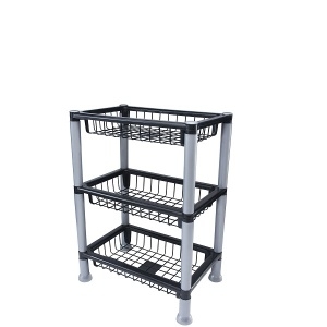 P829-FRUTEIRA RETANG 3 PRETO -PLASNEW