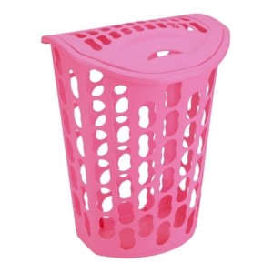 IN1090-CESTO TELADO RET. 40 LTS ROSA - INJEPLASTEC